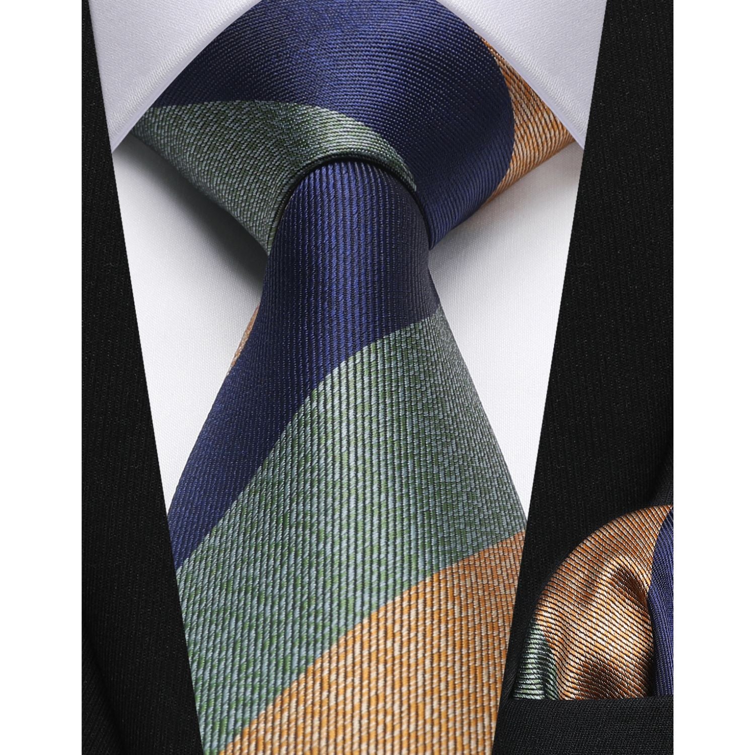 5PCS Tie & Pocket Square Set - 03 Christmas Gifts for Men