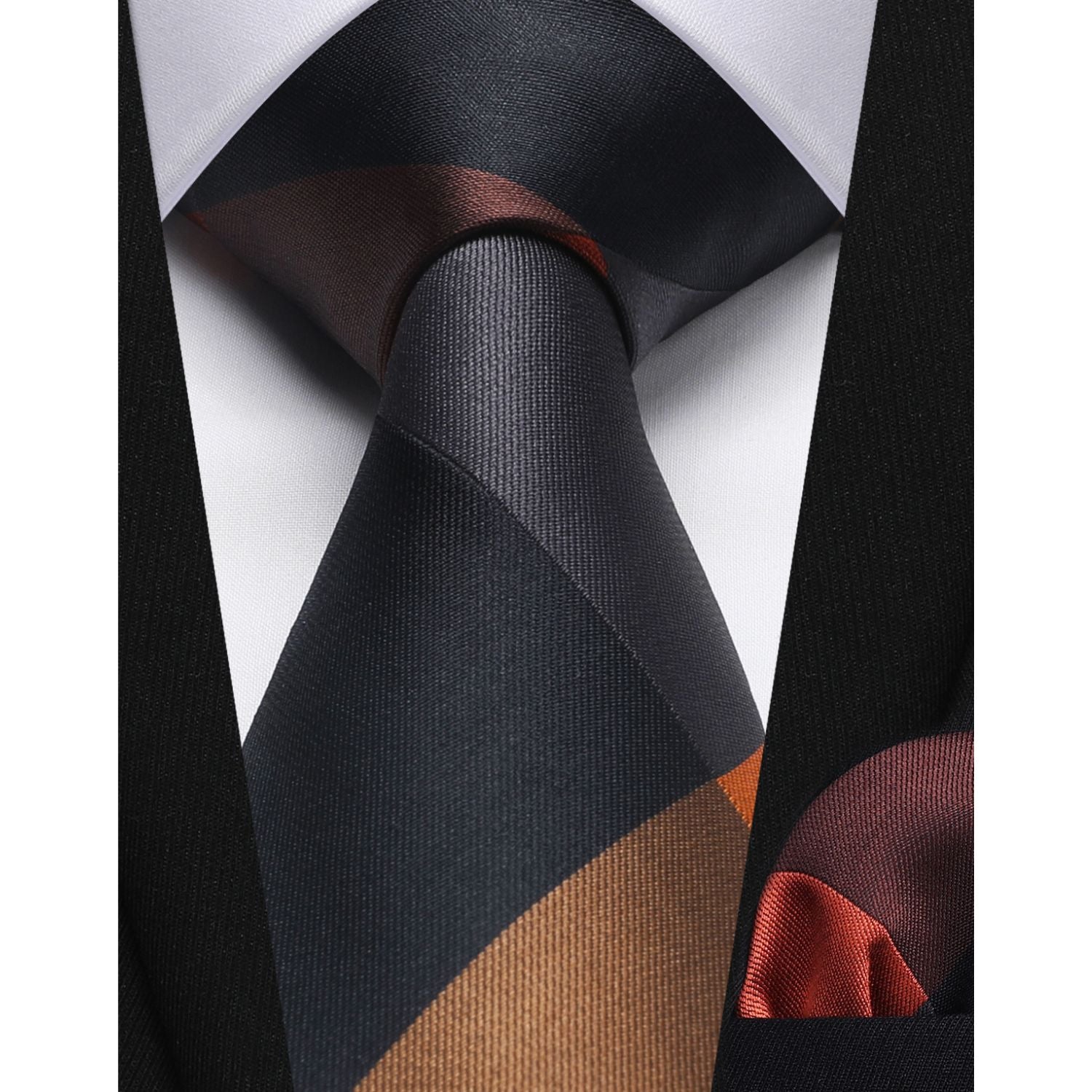 5PCS Tie & Pocket Square Set - 03 Christmas Gifts for Men