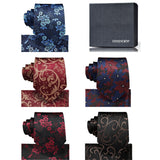 5PCS Tie & Pocket Square Set - 01 Christmas Gifts for Men