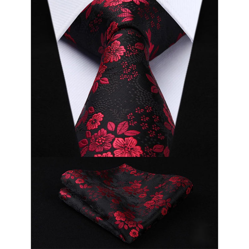 5PCS Tie & Pocket Square Set - 01 Christmas Gifts for Men