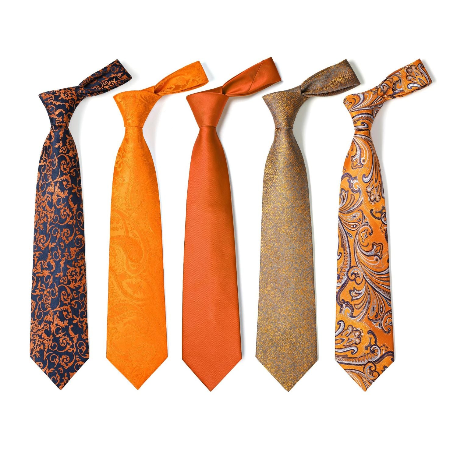 5-Piece Pattern Tie Set Wedding Accessory Gift Box Set