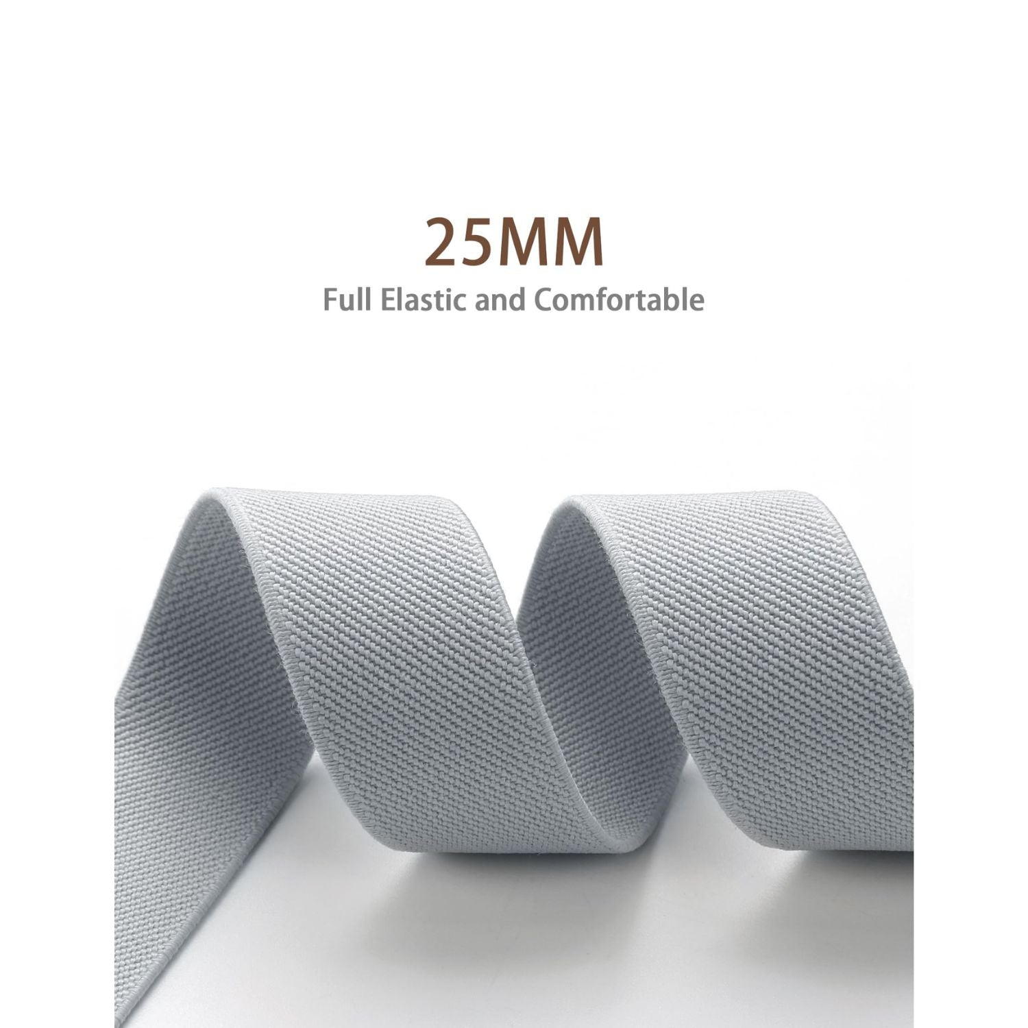 1.0 inch Adjustable Suspender with 4 Clips - GRAY