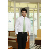 Houndstooth Tie Handkerchief Set - 02-SAGE GREEN