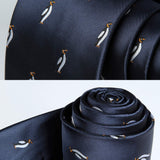 Penguin Tie Handkerchief Set - 07-BLUE