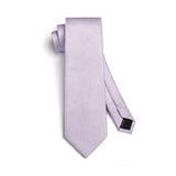 Houndstooth Tie Handkerchief Set - A-23 LAVENDER