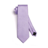 Houndstooth Tie Handkerchief Set - A-24 LIGHT PURPLE