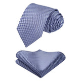 Solid Houndstooth Tie Handkerchief Set - SAGE GREEN