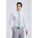 Houndstooth Tie Handkerchief Set - E-01 SAGE GREEN