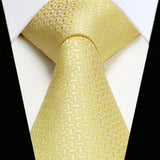 Houndstooth Tie Handkerchief Set - E1-champagne