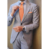 Houndstooth Tie Handkerchief Set - 07-ORANGE 6