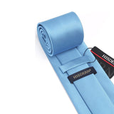 Solid Tie Handkerchief Clip - BABY BLUE