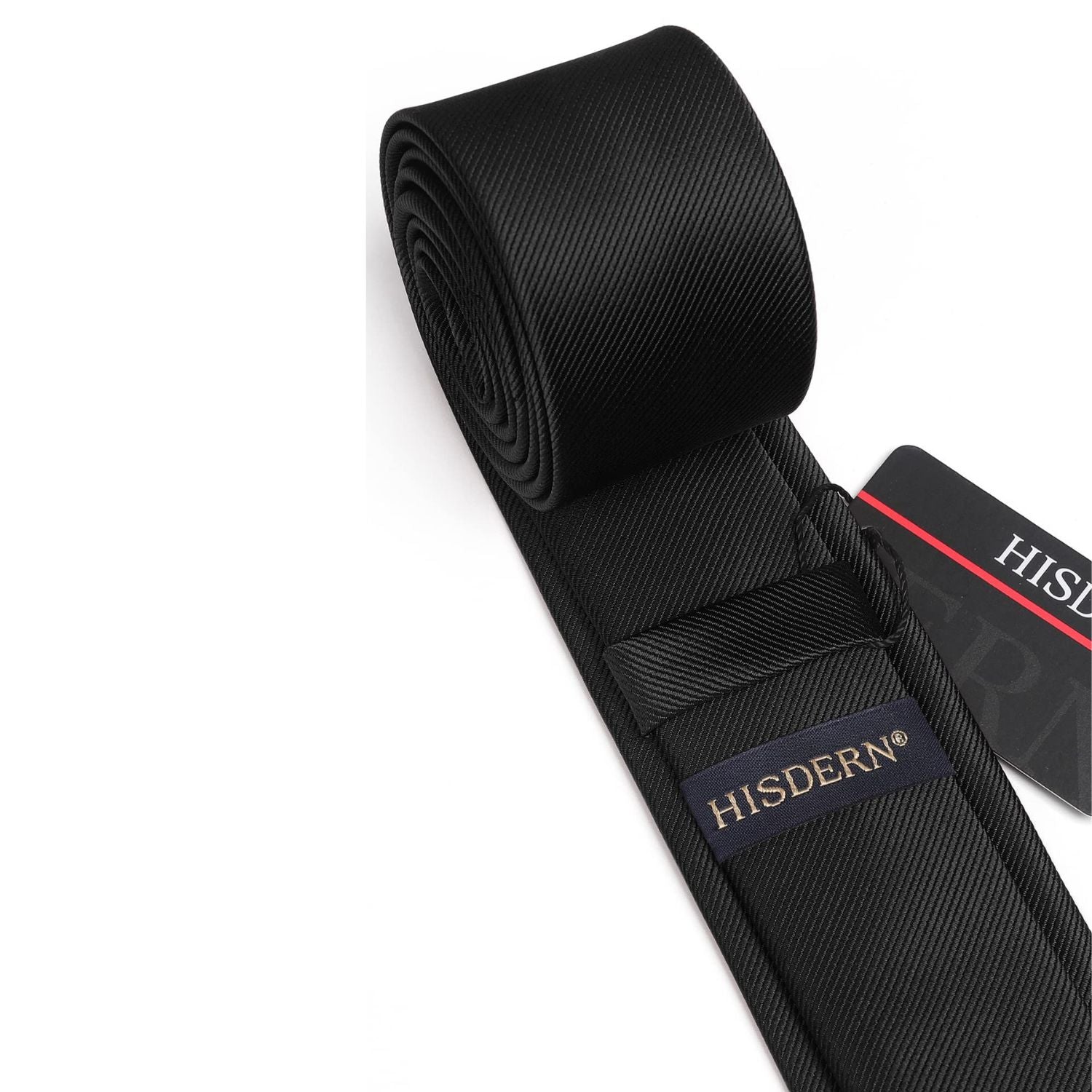 Solid 2.17'' Skinny Formal Tie - 05-BLACK