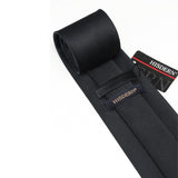 Solid 3.35 inch Tie Handkerchief Set - K-BLACK