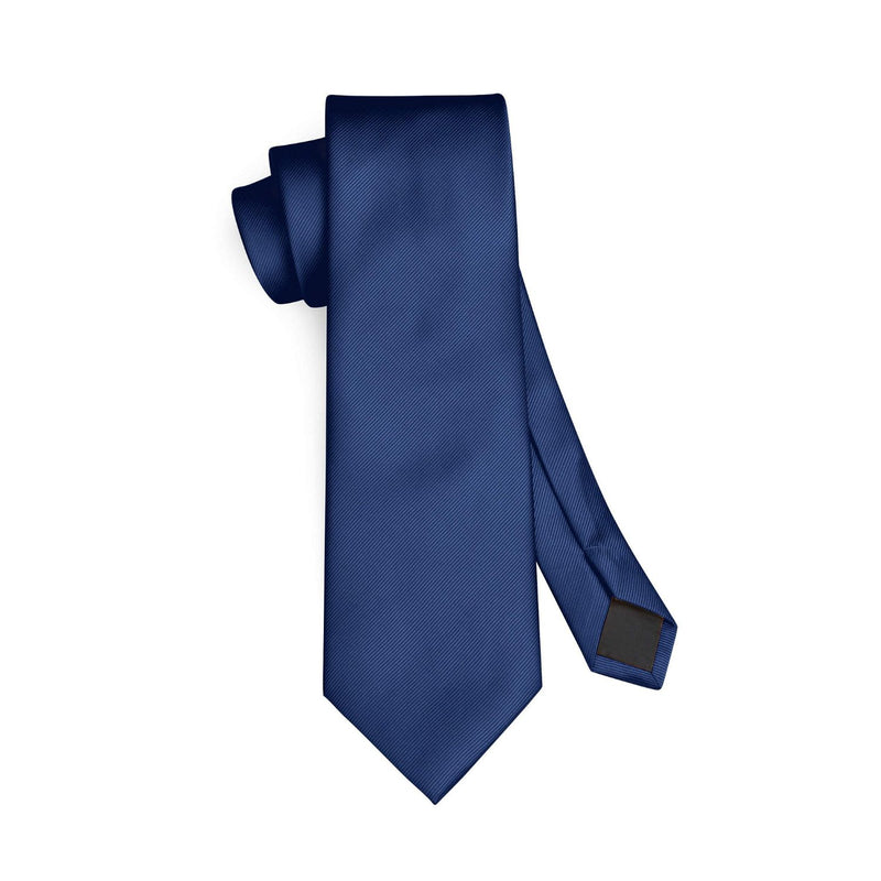 Solid Ties Handkerchief Set - E-NAVY BLUE