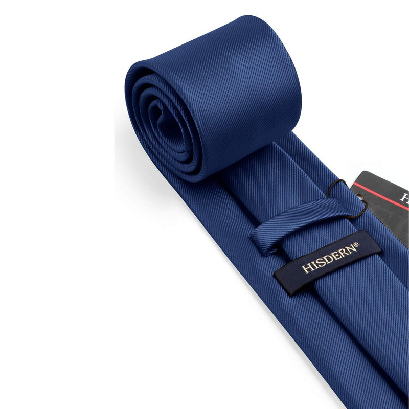 Solid Ties Handkerchief Set - E-NAVY BLUE