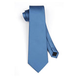 Solid Tie Handkerchief Clip - TECH BLUE