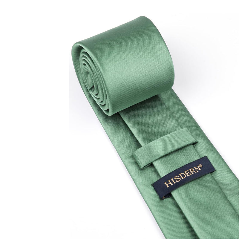 Solid Tie Handkerchief Clip - SAGE GREEN