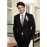 Paisley Tie Extra Long Handkerchief Set - F-02 PINK/GRAY