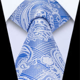 Paisley Tie Handkerchief Set - C2-BLUE2