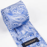 Paisley Tie Handkerchief Set - C2-BLUE2