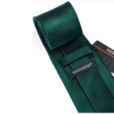 Stripe Tie Handkerchief Set - E-04 GREEN