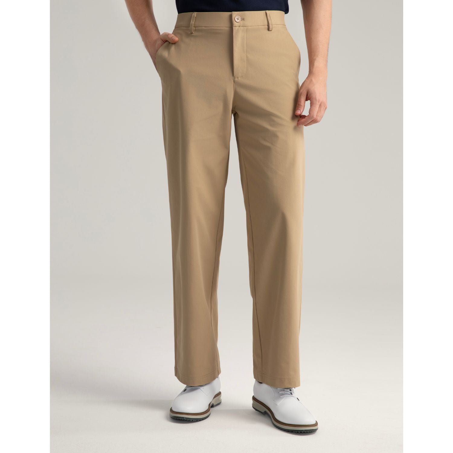 Hisdern Flex 505 Men's Golf Pants Relaxed Fit Stretch for Business Casual