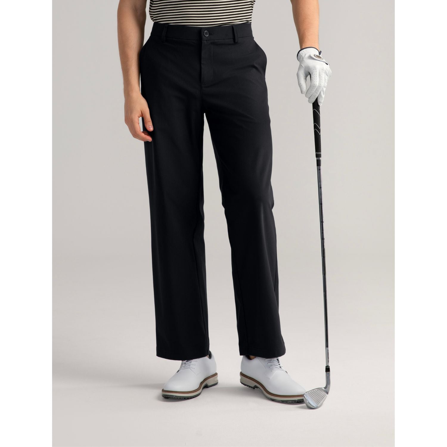 Hisdern Flex 505 Men's Golf Pants Relaxed Fit Stretch for Business Casual