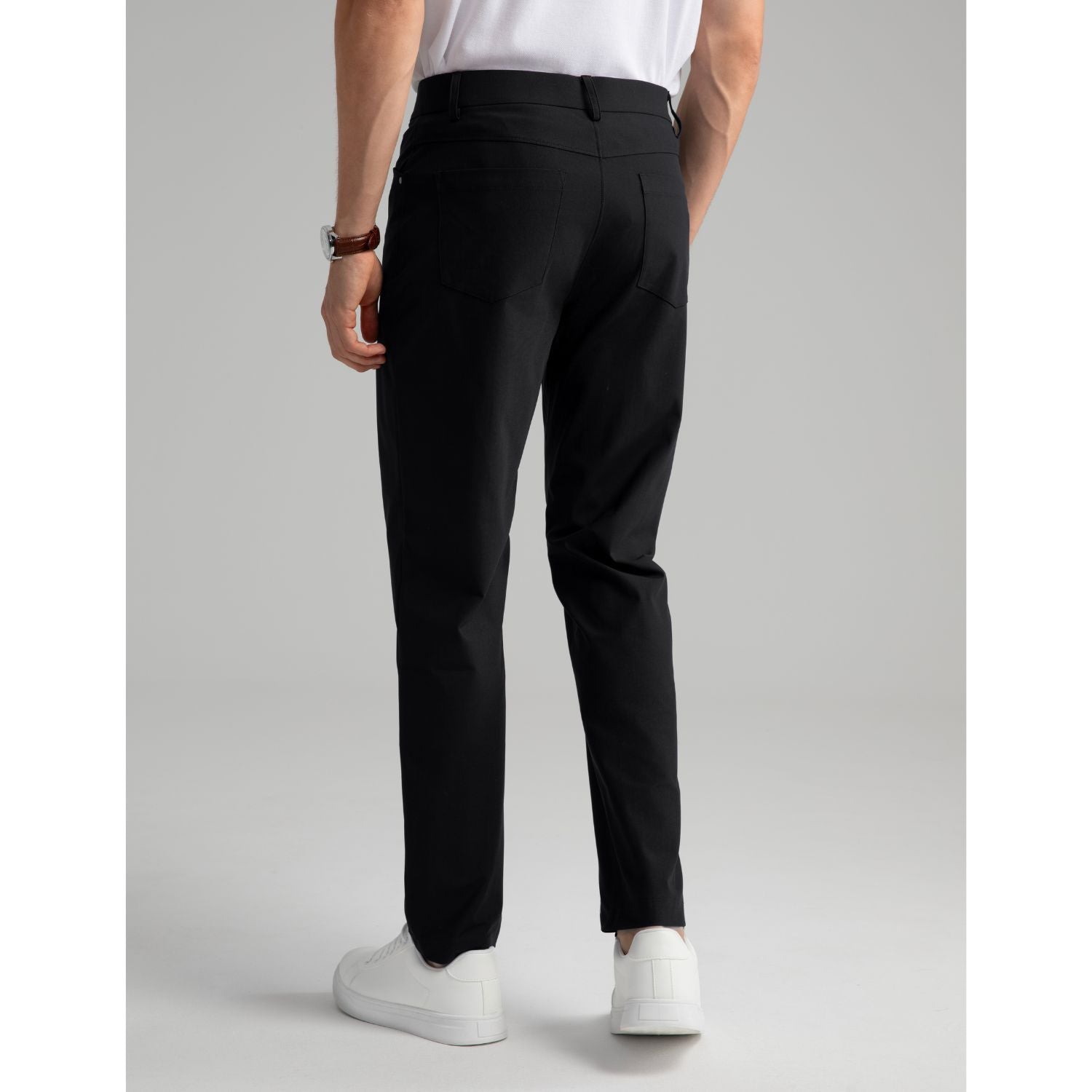 Hisdern Flex 503 Men's Golf Pants Slim Fit Stretch for Business Casual