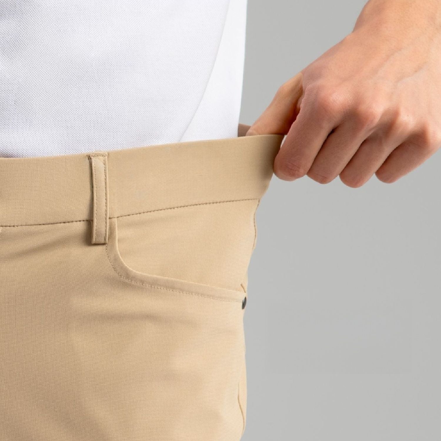 Hisdern Flex 503 Men's Golf Pants Slim Fit Stretch for Business Casual