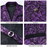 Gothic Lapel Party Vest for Men - PURPLE-9