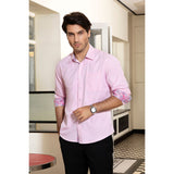 Men's Dress Shirt with Pocket - PINK/PAISLEY