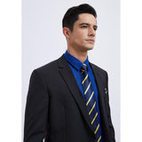 Men's Shirt with Tie Handkerchief Set - BLUE ROYAL