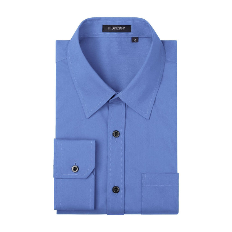 Men's Dress Shirt with Pocket - OXFORD BLUE