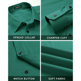 Men's Dress Shirt with Pocket - DRAK GREEN