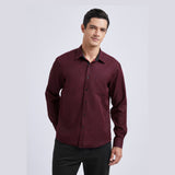 Casual Formal Shirt with Pocket - D4 RED