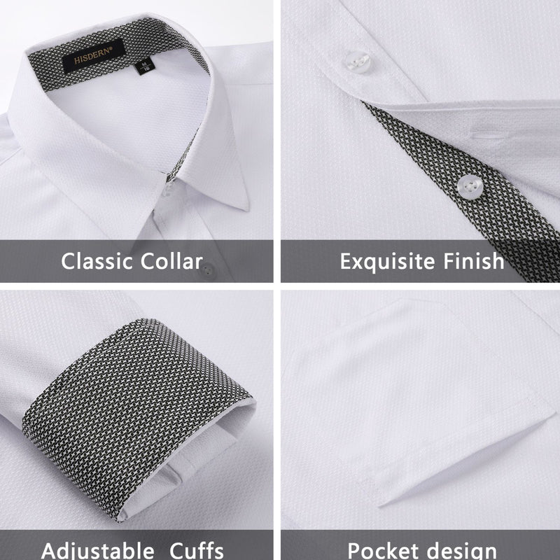 Casual Formal Shirt with Pocket - B2 WHITE