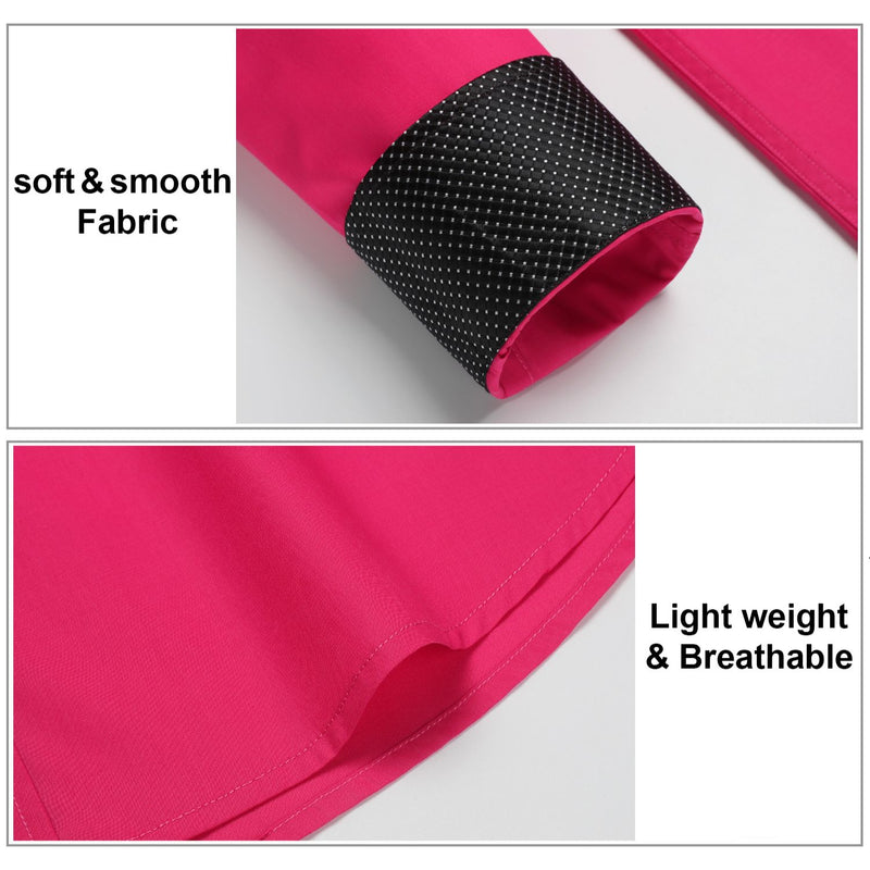 Men's Dress Shirt with Pocket - HOT PINK