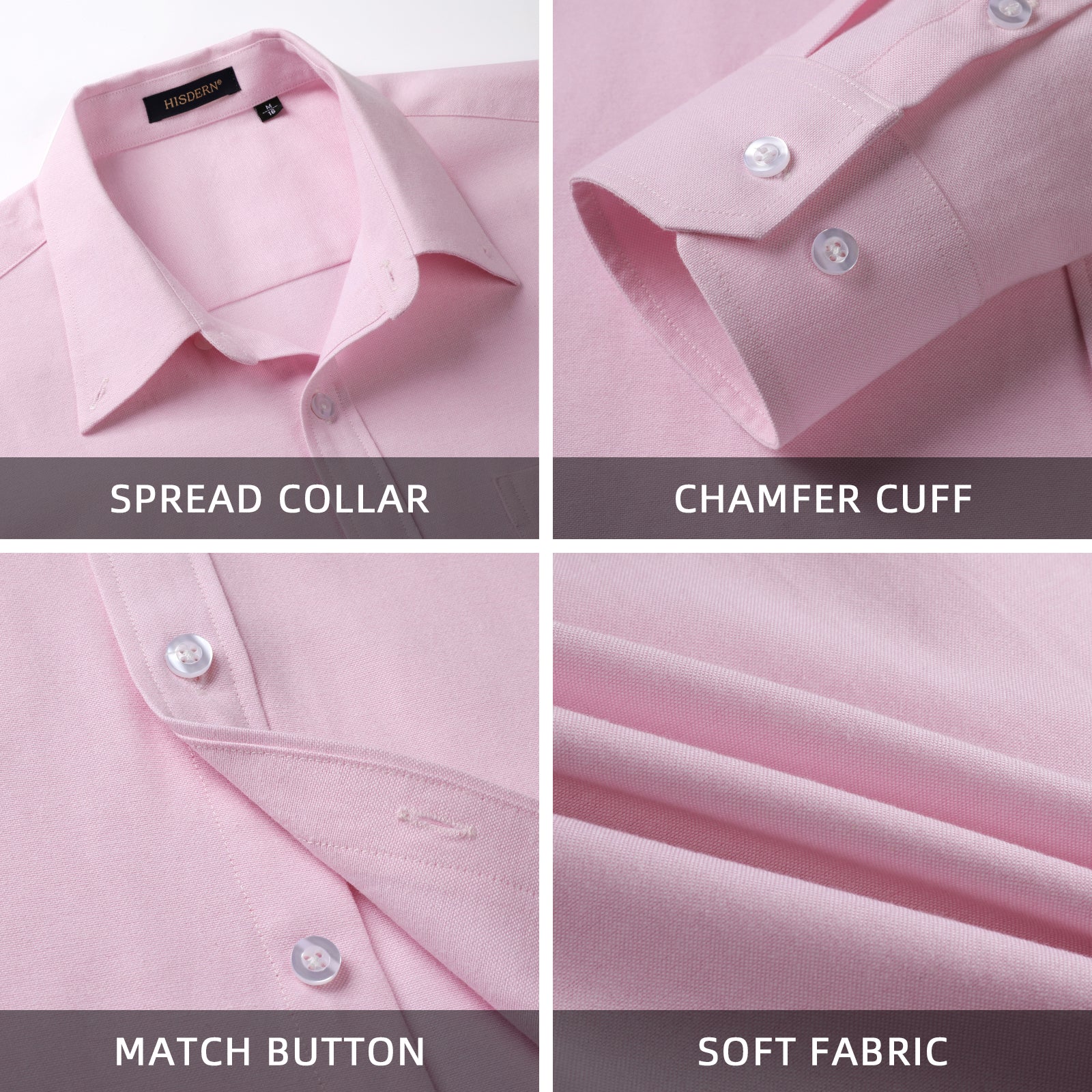 Casual Formal Shirt with Pocket - PINK