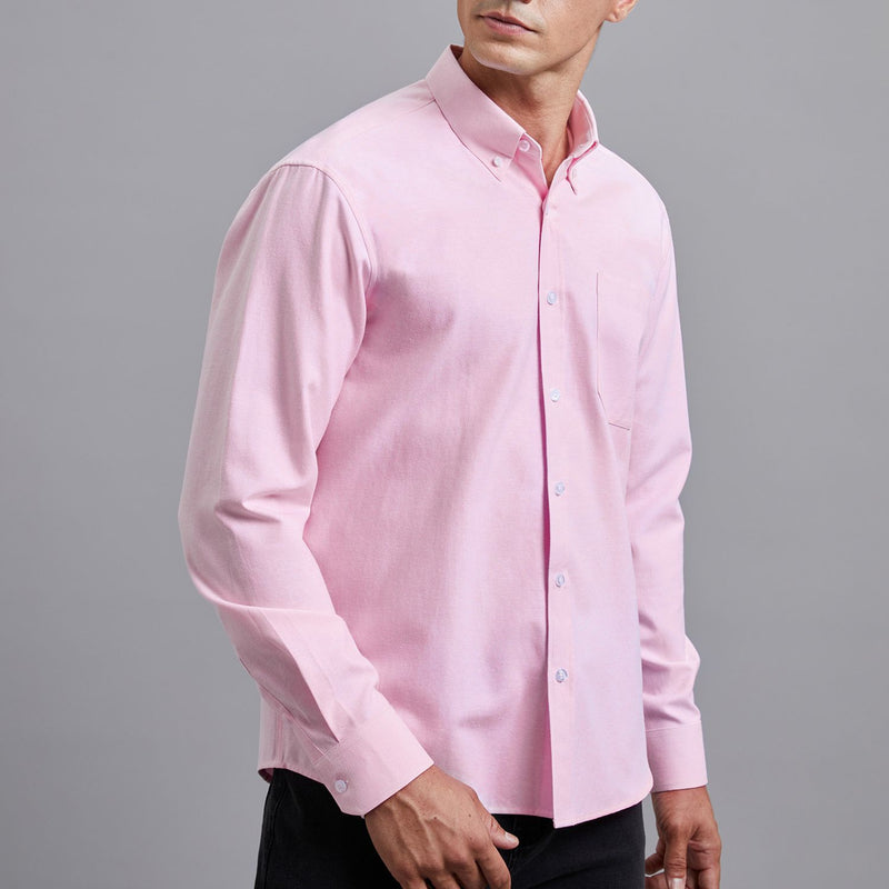 Men's Dress Shirt with Pocket - PINK