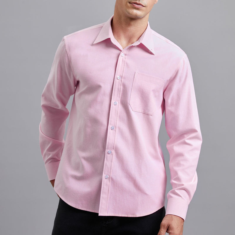 Men's Dress Shirt with Pocket - PINK