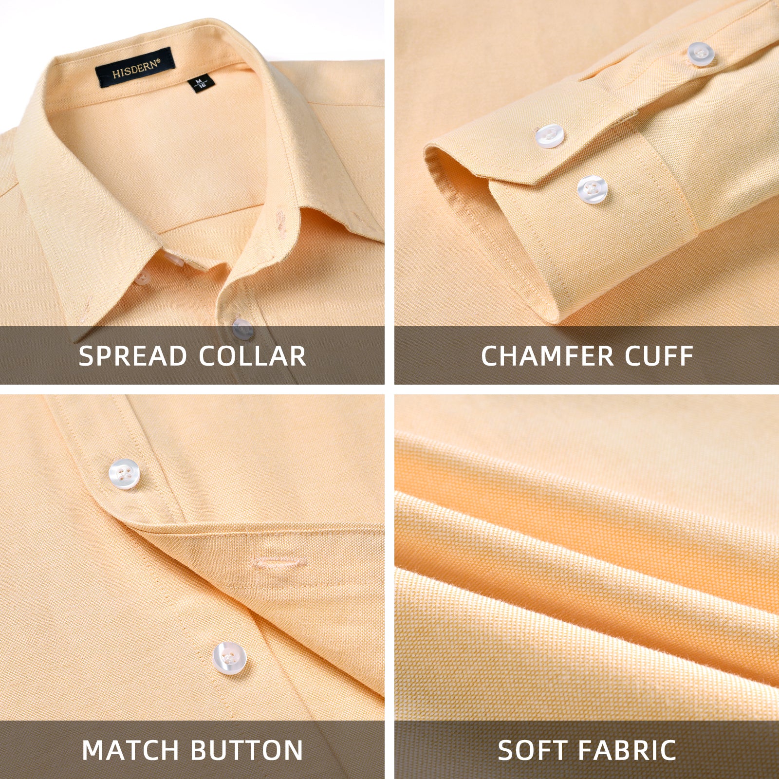 Casual Formal Shirt with Pocket - LIGHT YELLOW