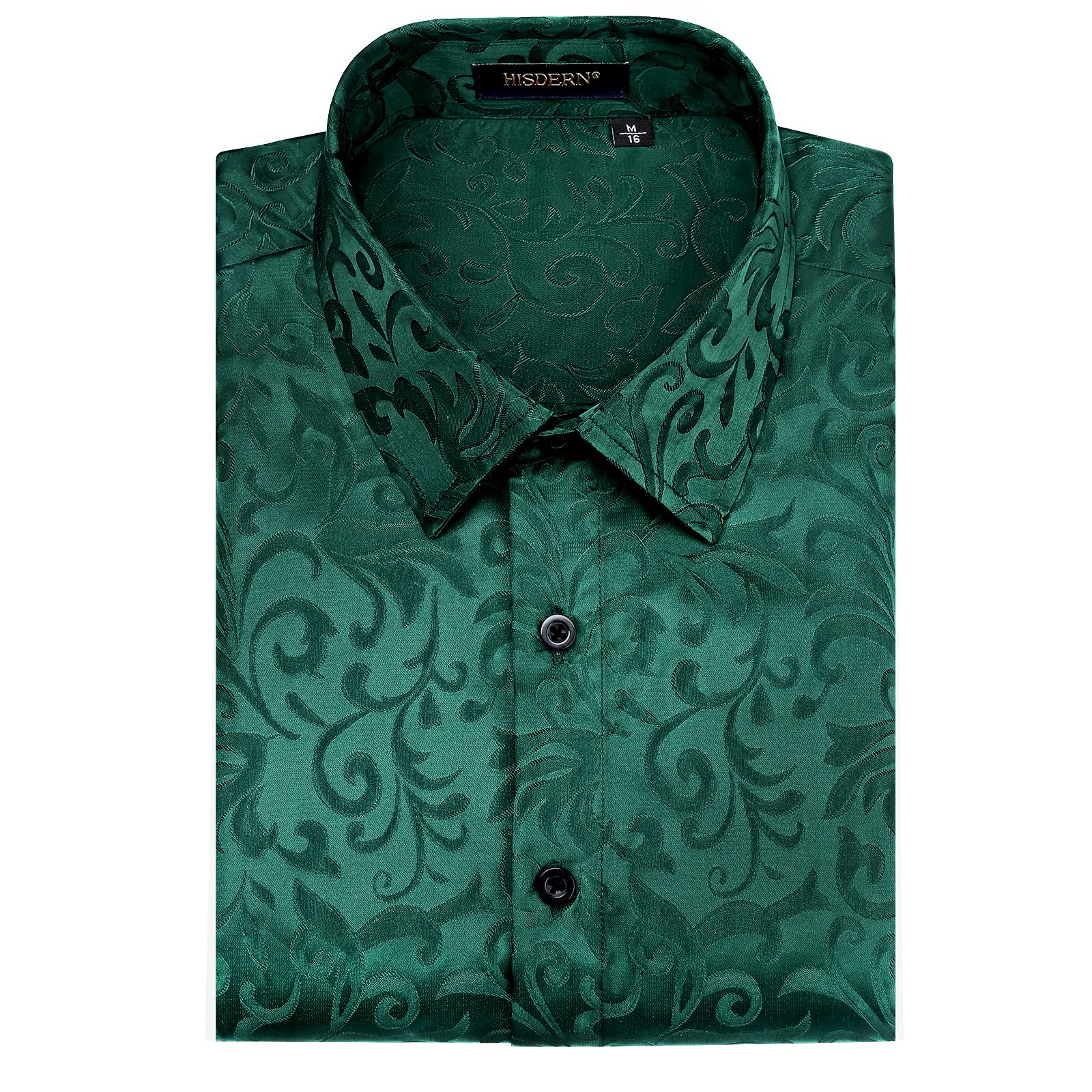 Men's Long Sleeve Shirt With Printing - GREEN-1