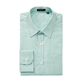 Men's Casual Long Sleeve Plaid Shirt - GREEN