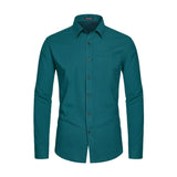 Men's Dress Shirt with Pocket - G-TEAL