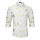 Men's Long Sleeve Shirt With Printing - TJ-WHITE