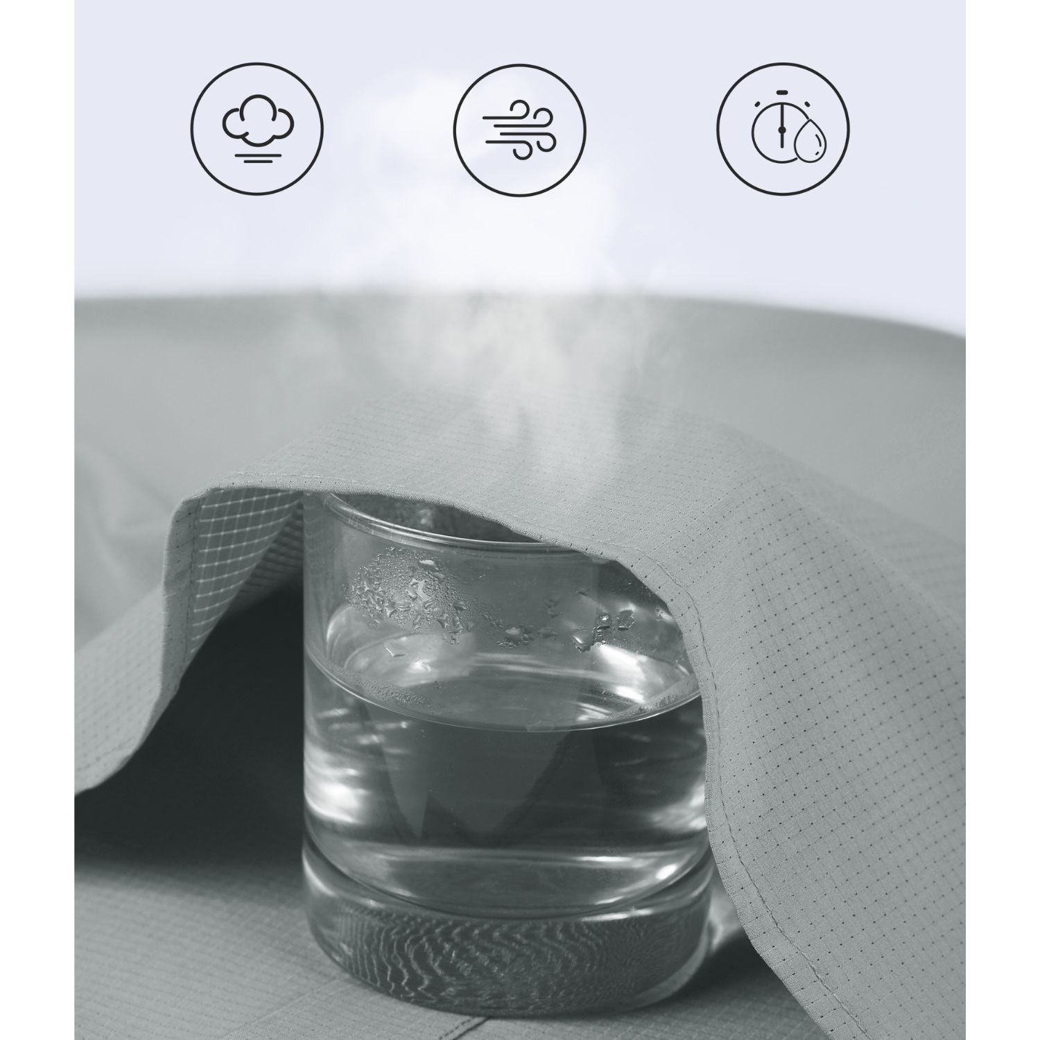 Hisdern Men's Sun Protection Grey Fishing Shirt UPF 50+ for Fishing Hiking