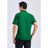 Men's Short Sleeve Shirt with Pocket - A1-GREEN1