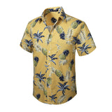 Funky Hawaiian Shirts with Pocket - YELLOW-2