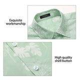 Funky Hawaiian Shirts with Pocket - SAGE GREEN