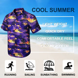 Funky Hawaiian Shirts with Pocket - A3-PURPLE